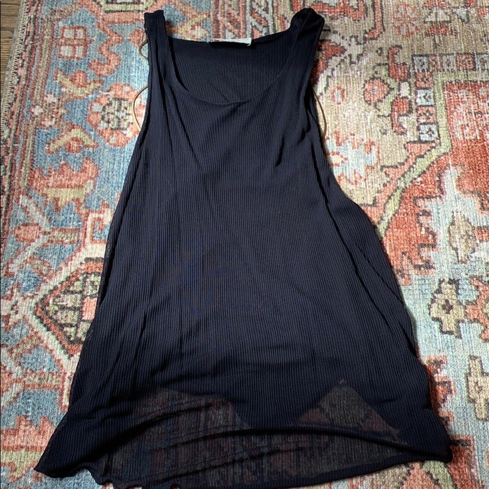 Zara open back tank with chain detail